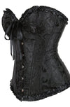 YesX YX886 Stunning Black Borcade Corset Up to 5XL
