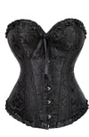 YesX YX886 Stunning Black Borcade Corset Up to 5XL