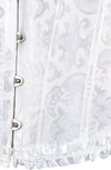 YesX YX887 Elegant White Brocade Corset up to 2XL