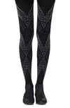 Zohara "You're My Darling Angle" Black Tights